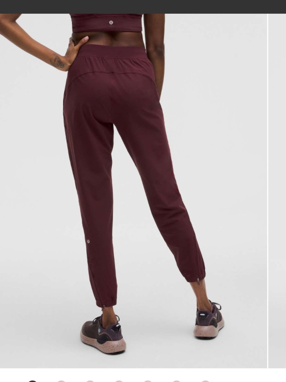lululemon sz 6 Adapted State High-Rise Jogger burgundy lounge run athleisure